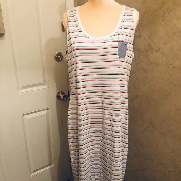 NWT~TOMMY Hilfiger~Super Soft Striped Maxi Dress - Picture 4 of 9